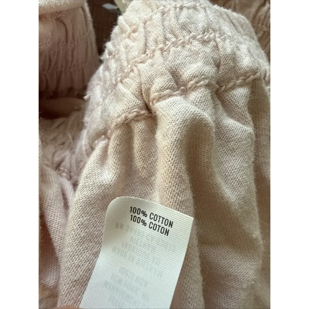 Aerie Mini Skirt Womens Large Light Pink Tiered Cottagecore Ruffle NWT Cute